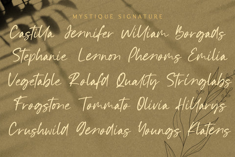 Mystique - Luxury Signature Font Font StringLabs 