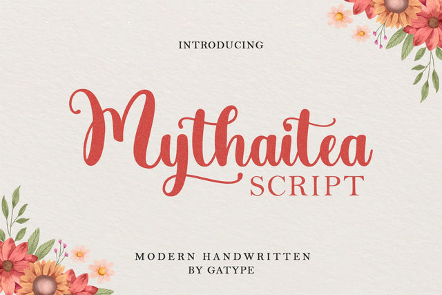 Mythaitea Script Font gatype 