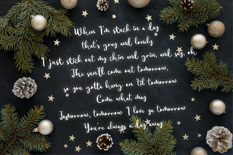 Mythical Christmas - Lovely Couple Font Font Allouse.Studio 