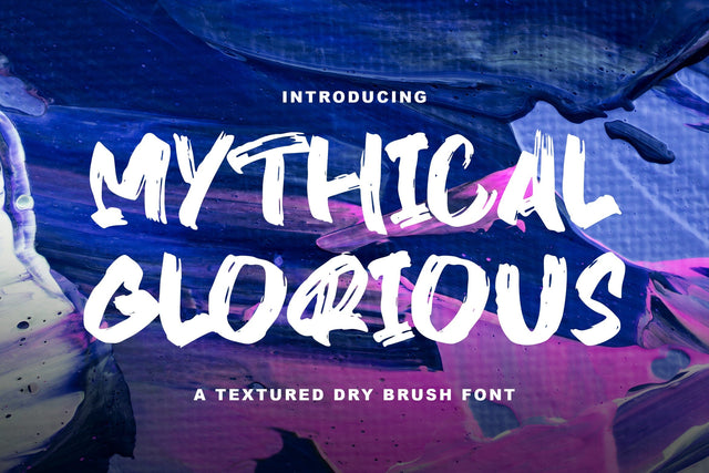 MYTHICAL GLORY - Handbrush Font Font StringLabs 