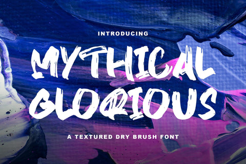 MYTHICAL GLORY - Handbrush Font Font StringLabs 