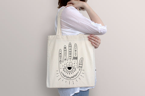 Mytical boho svg hand, boho evil eye magic alchemy for shirt SVG Digital Rainbow Shop 