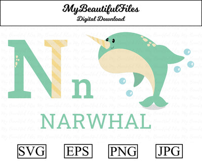 n-narwhal SVG MyBeautifulFiles 