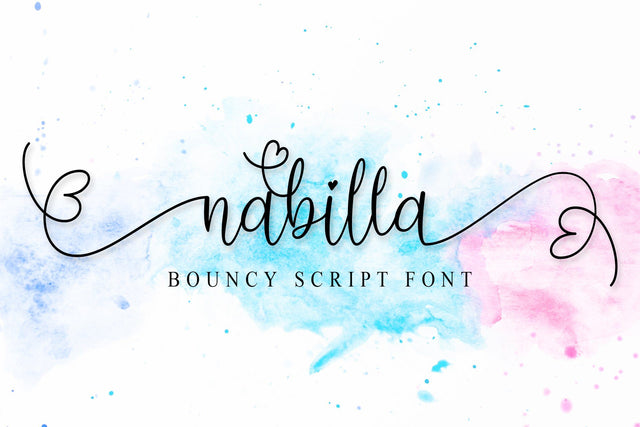 Nabilla Font love script 