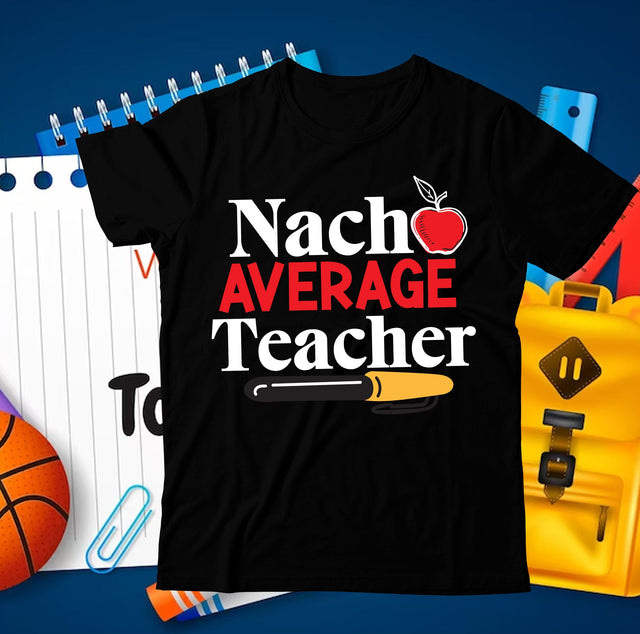 Nacho Average Teacher SVG Cut File, 100 Days of School SVG Bundle ,100 Days of School SVG Bundle Quotes , Funny 100 Days of School SVG BundleA SVG BlackCatsMedia 