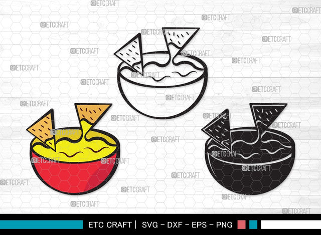 Nachos SVG | Nacho With Cheese Svg | Guacamole Nachos Svg | Tortilla Chips Svg | Nachos Clipart SVG ETC Craft 