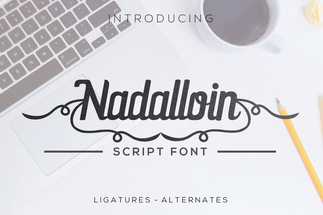 Nadalloin font Font Leamsign Studio 