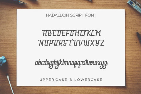 Nadalloin font Font Leamsign Studio 