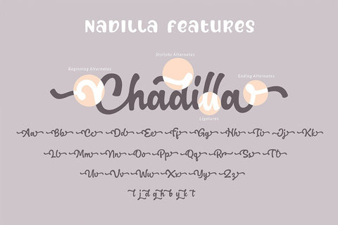 Nadilla - Cute Script Font Subectype Studio 