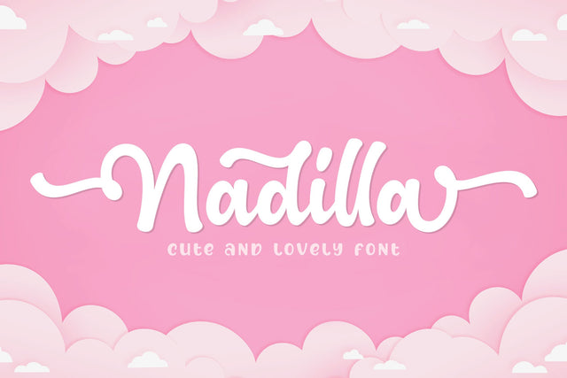 Nadilla - Cute Script Font Subectype Studio 