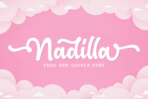 Nadilla - Cute Script Font Subectype Studio 