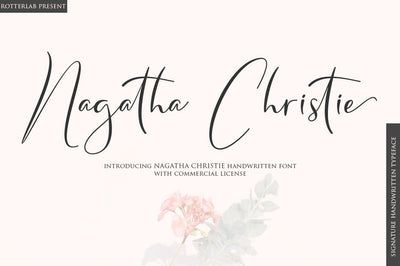 Nagatha Christie Font Rotterlab studio 