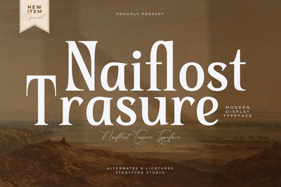 Naiflost Trasure Typeface Font Storytype Studio 