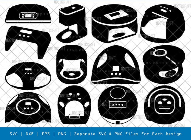 Nail Lamp Silhouette Svg Cricut Cut Files Png Bundle, SB01007 SVG ETC Craft 
