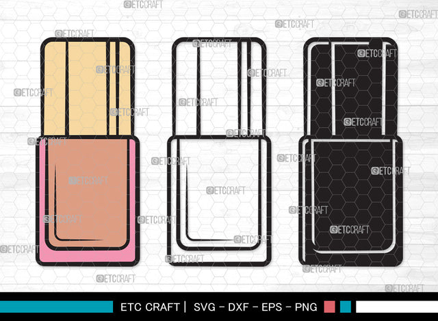 Nail Polish Clipart SVG, Nail Polish Bottle Svg, Manicure Svg, Make Up Svg, Polish Bottle Svg, Pink Polish Svg, Fashion Svg, Nail Polish Clipart SVG ETC Craft 