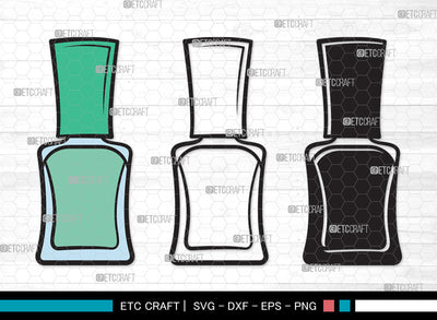 Nail Polish Clipart SVG, Nail Polish Bottle Svg, Manicure Svg, Make Up Svg, Polish Bottle Svg, Pink Polish Svg, Fashion Svg, Nail Polish Clipart SVG ETC Craft 