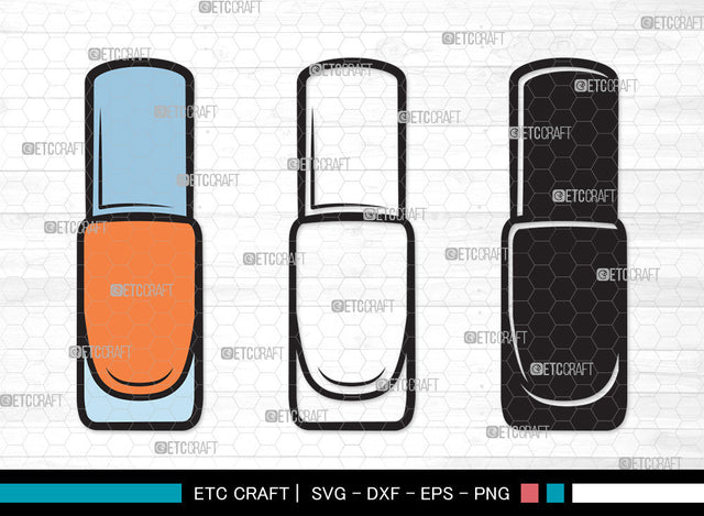 Nail Polish Clipart SVG, Nail Polish Bottle Svg, Manicure Svg, Make Up Svg, Polish Bottle Svg, Pink Polish Svg, Fashion Svg, Nail Polish Clipart SVG ETC Craft 