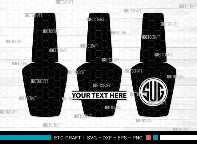 Nail Polish Monogram, Nail Polish Silhouette, Nail Polish SVG, Nail Polish Bottle Svg, Fashion Svg, SB00206 SVG ETC Craft 