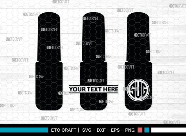 Nail Polish Monogram, Nail Polish Silhouette, Nail Polish SVG, Nail Polish Bottle Svg, Fashion Svg, SB00206 SVG ETC Craft 