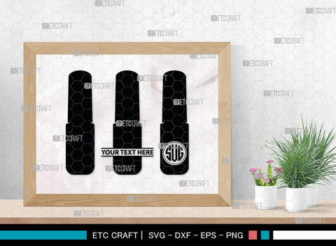 Nail Polish Monogram, Nail Polish Silhouette, Nail Polish SVG, Nail Polish Bottle Svg, Fashion Svg, SB00206 SVG ETC Craft 