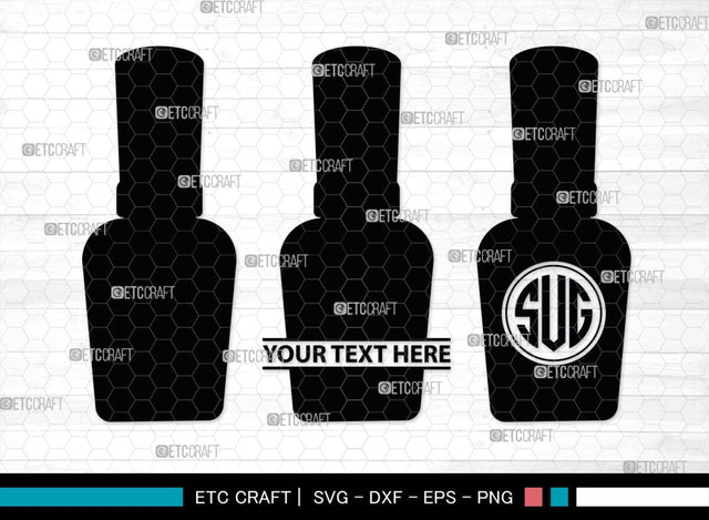 Nail Polish Monogram, Nail Polish Silhouette, Nail Polish SVG, Nail Polish Bottle Svg, Fashion Svg, SB00206 SVG ETC Craft 
