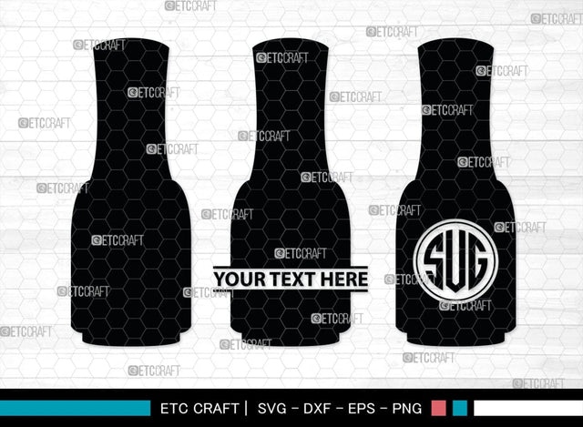 Nail Polish Monogram, Nail Polish Silhouette, Nail Polish SVG, Nail Polish Bottle Svg, Fashion Svg, SB00206 SVG ETC Craft 