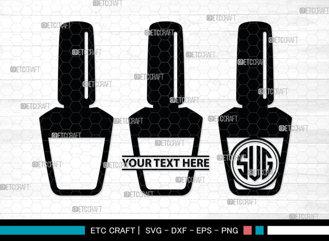 Nail Polish Monogram, Nail Polish Silhouette, Nail Polish SVG, Nail Polish Bottle Svg, Fashion Svg, SB00206 SVG ETC Craft 