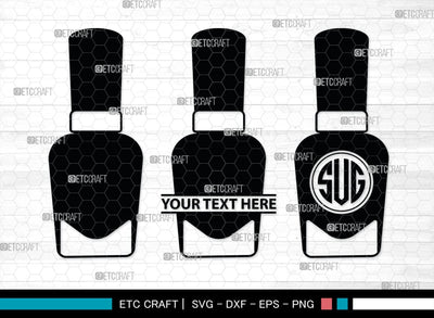Nail Polish Monogram, Nail Polish Silhouette, Nail Polish SVG, Nail Polish Bottle Svg, Fashion Svg, SB00206 SVG ETC Craft 