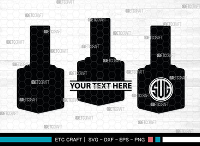 Nail Polish Monogram, Nail Polish Silhouette, Nail Polish SVG, Nail Polish Bottle Svg, Fashion Svg, SB00206 SVG ETC Craft 