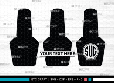 Nail Polish Monogram, Nail Polish Silhouette, Nail Polish SVG, Nail Polish Bottle Svg, Fashion Svg, SB00206 SVG ETC Craft 
