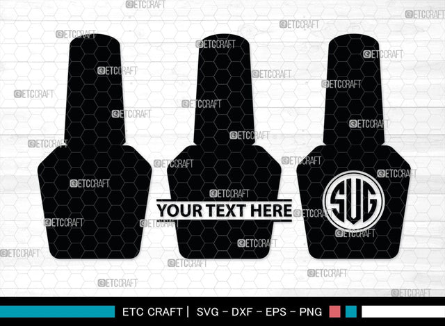 Nail Polish Monogram, Nail Polish Silhouette, Nail Polish SVG, Nail Polish Bottle Svg, Fashion Svg, SB00206 SVG ETC Craft 
