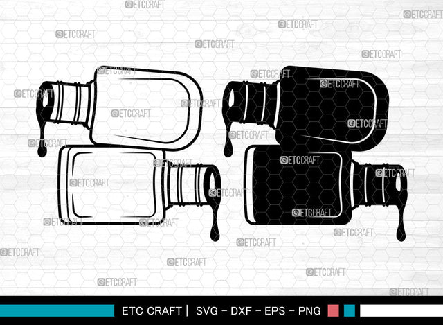 Nail Polish SVG, Manicure Svg, Fashion Svg, Nail Polish Bottle Svg, Nail Polish Svg SVG ETC Craft 