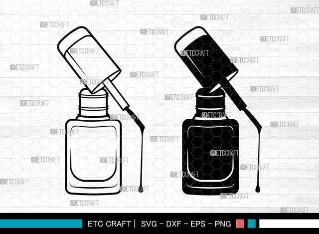 Nail Polish SVG, Manicure Svg, Fashion Svg, Nail Polish Bottle Svg, Nail Polish Svg SVG ETC Craft 