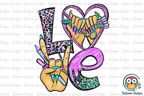 Nail Tech PNG Sublimation Sublimation Owlsome.Designs 