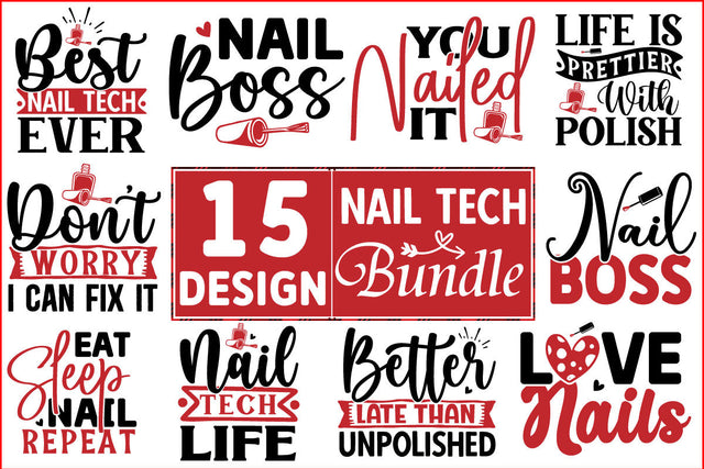 Nail Tech SVG Design Bundle SVG CraftingStudio 