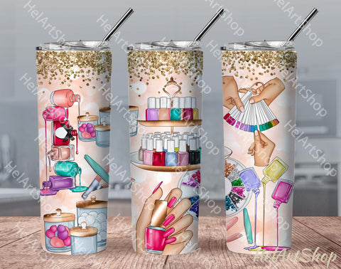 Nails PNG | Manicure Sublimation Tumbler Sublimation _HelArtShop_ 