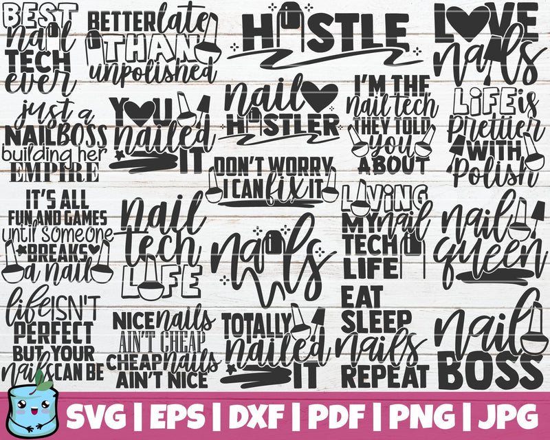 Nails SVG Bundle SVG MintyMarshmallows 