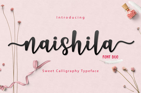 Naishila Font Duo | Cricut Font Font Fadeline Std. 