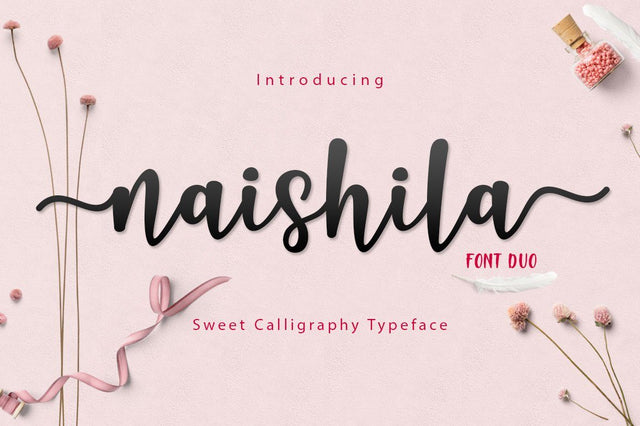 Naishila Font Duo Font Fadeline Std. 