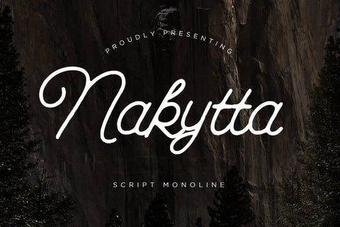 Nakytta Monoline Script Font Creatype Studio 