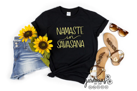 Namaste in Savasana SVG Gardenias Art Shop 