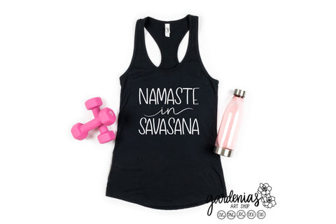 Namaste in Savasana SVG Gardenias Art Shop 