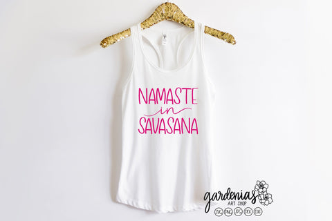 Namaste in Savasana SVG Gardenias Art Shop 