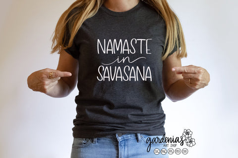 Namaste in Savasana SVG Gardenias Art Shop 