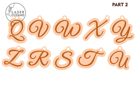 Name Keychains Bundle Laser Cut Files SVG LaserCutano 