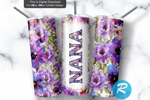Nana 20 oz / 30 oz Tumbler PNG Sublimation Regulrcrative 