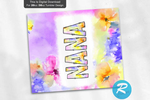 Nana 20 oz / 30 oz Tumbler PNG Sublimation Regulrcrative 