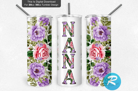 Nana 20 oz / 30 oz Tumbler PNG Sublimation Regulrcrative 