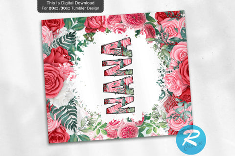 Nana 20 oz / 30 oz Tumbler PNG Sublimation Regulrcrative 