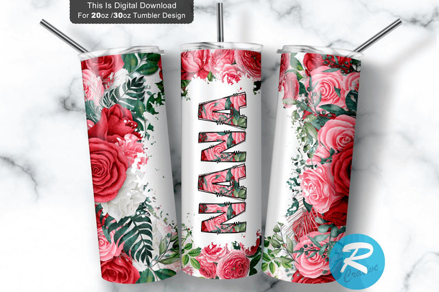 Nana 20 oz / 30 oz Tumbler PNG Sublimation Regulrcrative 